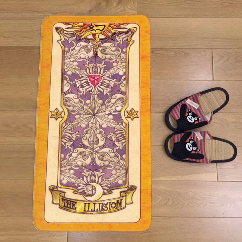 Retro Magic Cardcaptor Card Captor Sakur Coulom Doormat Door Mat Floor Rug Chair Mat Carpet Home Carpet Hotel Anti Slip