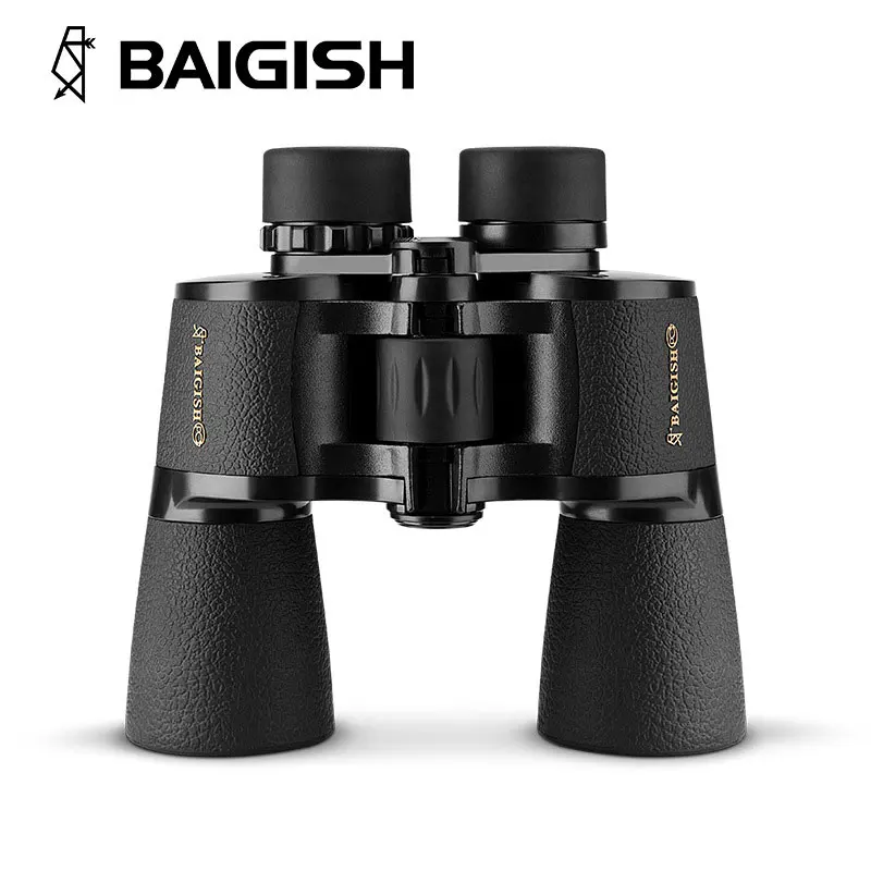 Binoculars Long Range Baigish 20X50 Powerful Telescope Night Vision For Hunting Camping High Quality Wide Angle Central Military