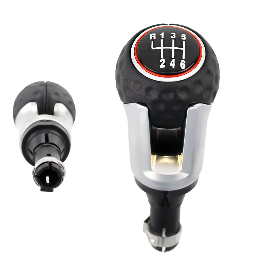 Leather Gear Shift Knob Lever Stick Pen for Volkswagen VW GOLF 4 IV MK4 GTI GTD R32 Bora Jetta Golf 5 V MK5 A5 6 MK6 7 MK7