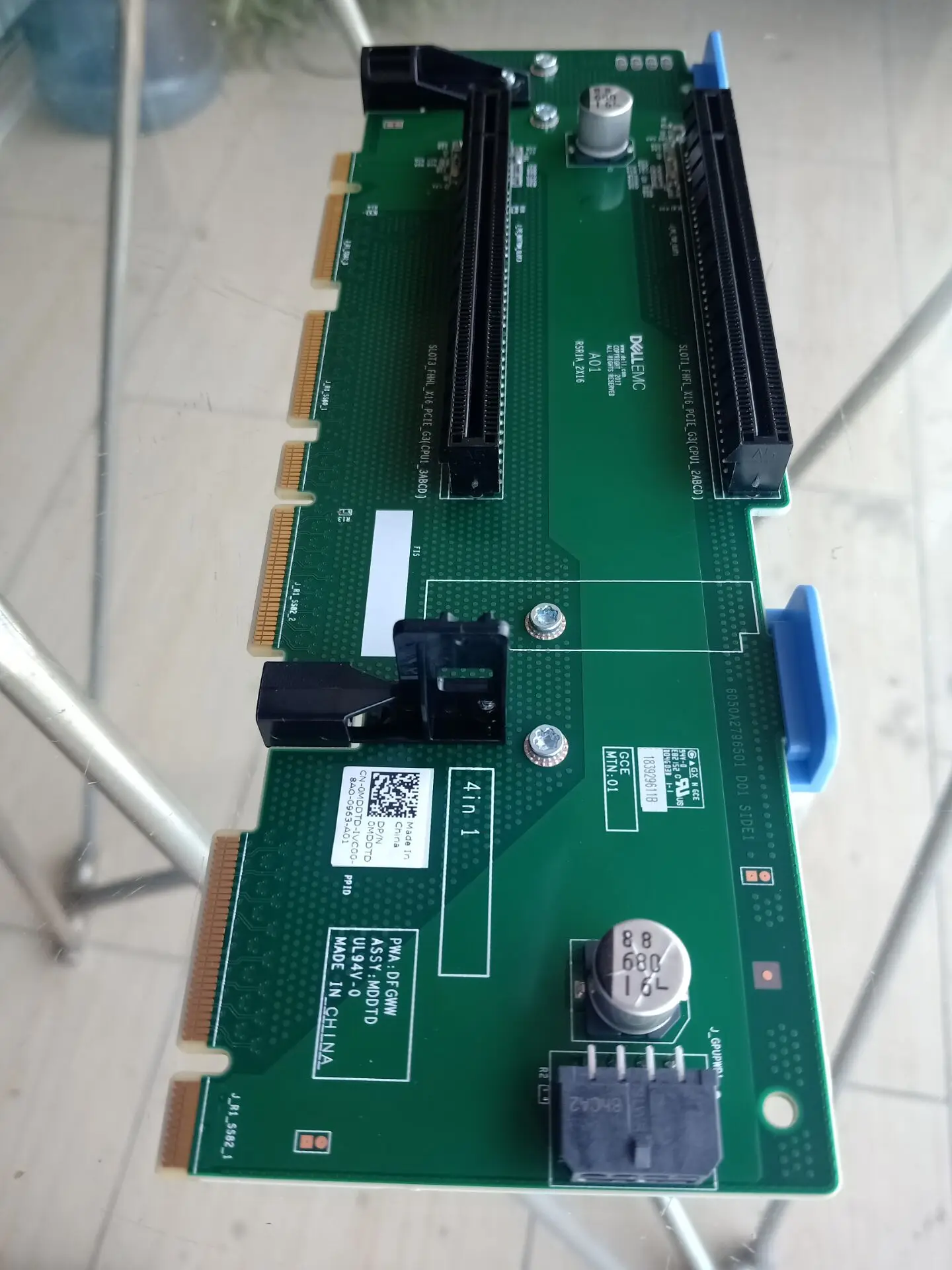 

Orijinal PowerEdge FOR DELL R740 R740XD Riser1 kartı yükseltici kartı PCI-E 2.0 X16 MDDTD 0MDDTD