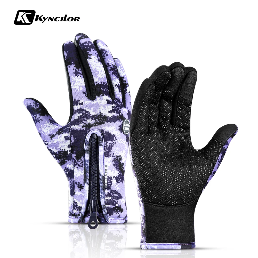 Spring Autumn  Full Finger Touch Screen Bicycle  Gloves MTB Sport Shockproof Cycling Gloves GEL Liquid Shock Bike Gloves