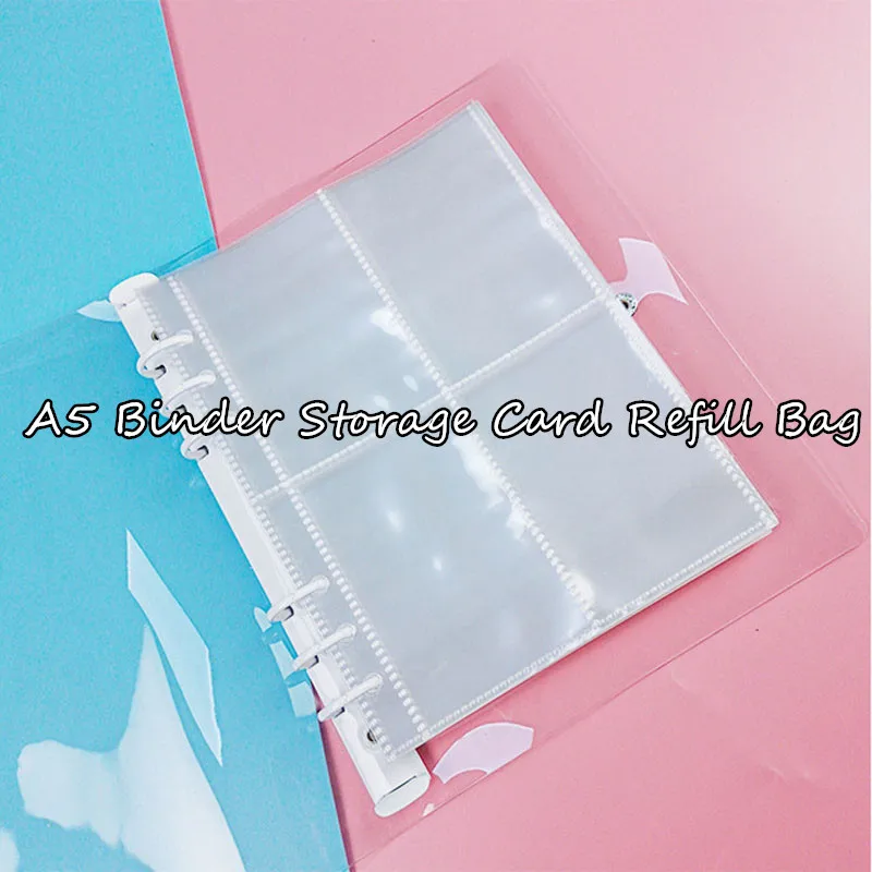 SKYSONIC A5 A6 Reißverschluss-Ordner-Abdeckung, lose Blätter, Organizer, Tagebuch, Kugel, transparentes PVC-Etui, Foto-Organizer, Schreibwaren – Detail 40