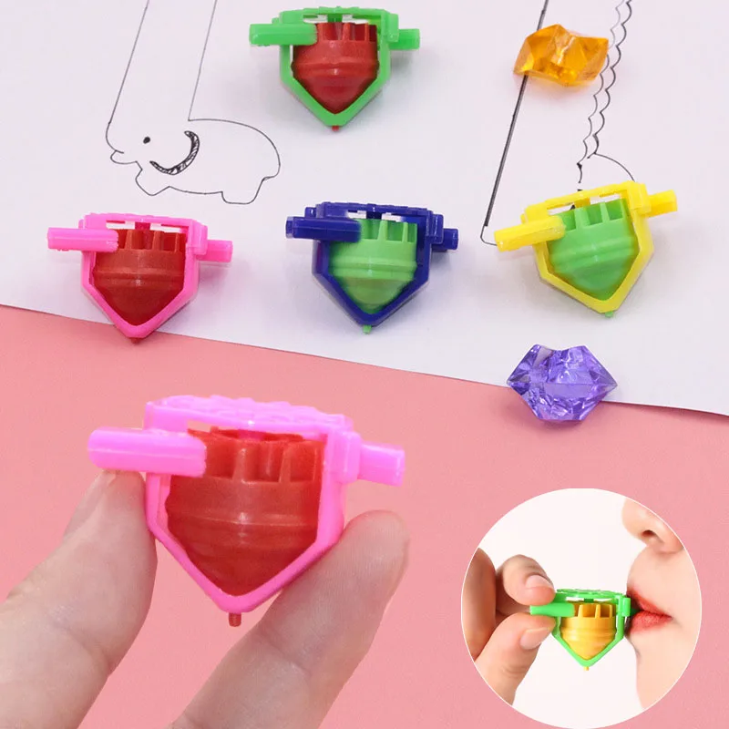 1PCS Kids Classic Toys Spinning Top Novelty Whistle Gyro Toys Blowing Rotation Stress Relief Desktop Spinning Top Toy Gift