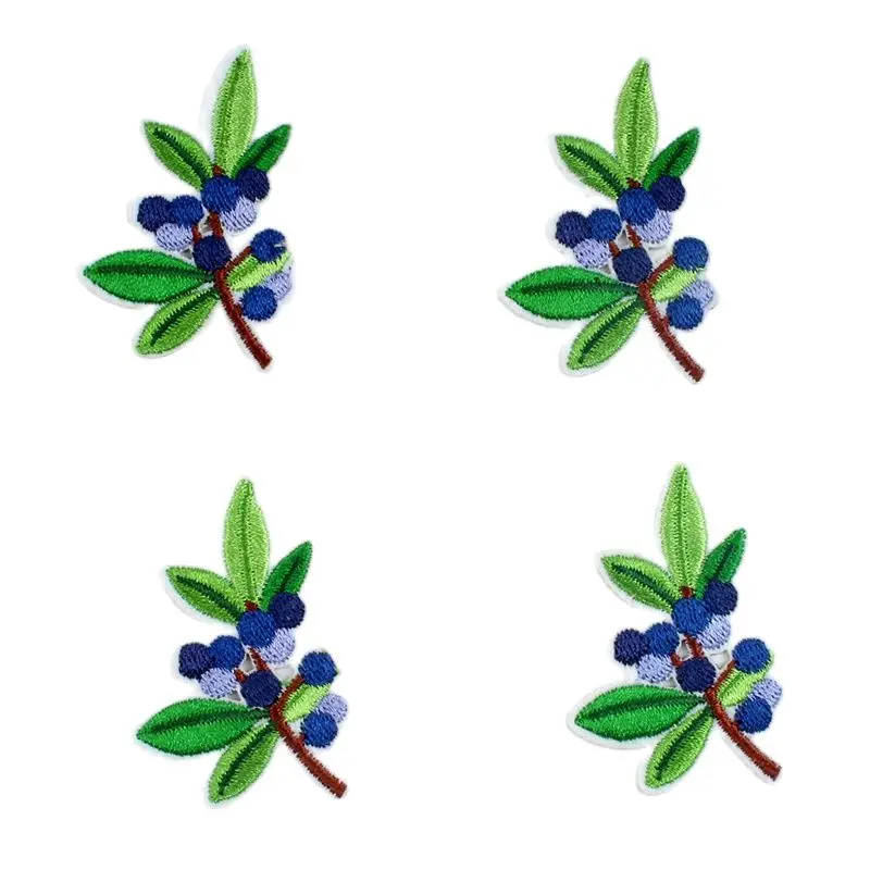 10pcs Cartoon Flower Patch Embroidery Tree Patches Iron On Plants Stickers For Apparel Decors Sewing Patchwork Crafts Accessory