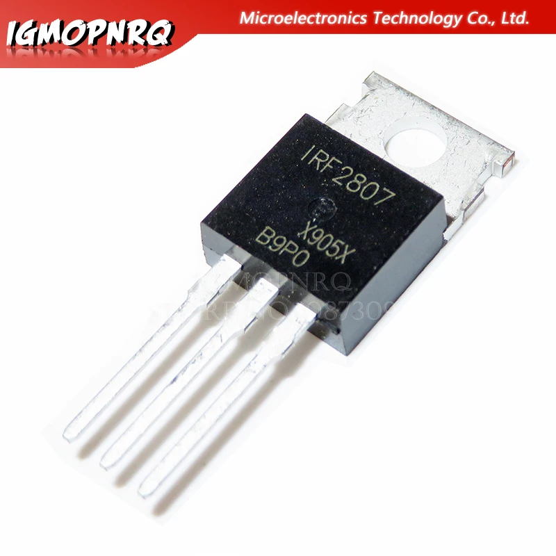 10pcs IRF2807 IRF2807PBF MOSFET MOSFET N 75V 82A TO-220 nuovo originale consegna Immediata