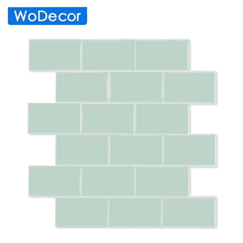 

WODECOR 2.5MM Thickness Wall Tile Peel And Stick Bathroom Waterproof Backsplash Interior Decoration Easy To Cut Wall Tiles