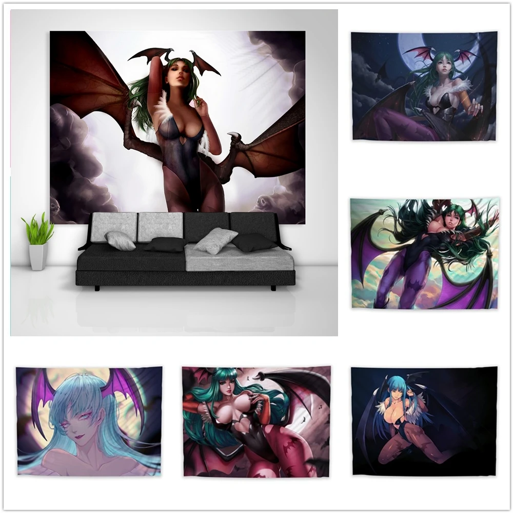 DarkStalkers Morrigan Aensland Canvas Painting Posters  Wall Art Print Pictures Living Kids Decor Wall Decor Home Decor No Frame