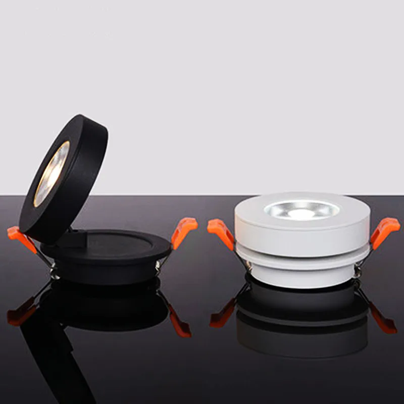 Dimmable LED Embedded Ceiling Down Lamp5W7W9W12W15W Foldable And 360 Degree Rotatable Built in COB Spot Light Recessed Downlight