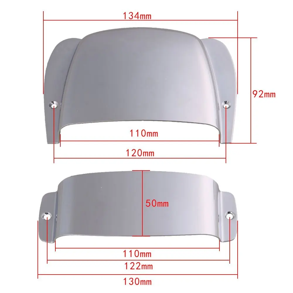 Zinc Alloy Chrome 120mm Hole Spacing Pickup & Bridge Plate Cover for PB Electric Bass Guitar