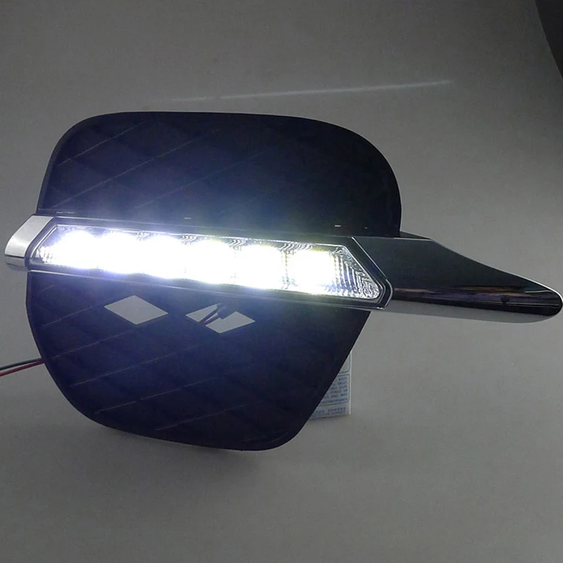 2 Stuks Witte Led Drl Dagrijverlichting Mistlamp Run Lamp Voor Bmw X5 E70 2011 2012 2013