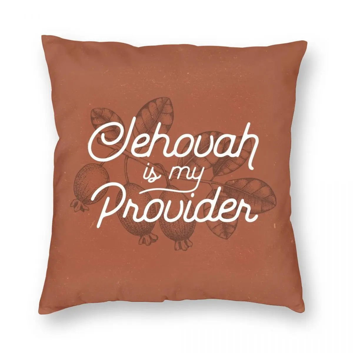 JEHOVAH IS MY PROVIDER Square Pillowcase Polyester Linen Velvet Printed Zip Decor Pillow Case Sofa Cushion Cover