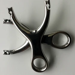 High Quality Stainless Steel Slingshot Traditional Recurve Catapult For Hunting Slingshots with Rubber Band Outdoor Shooting