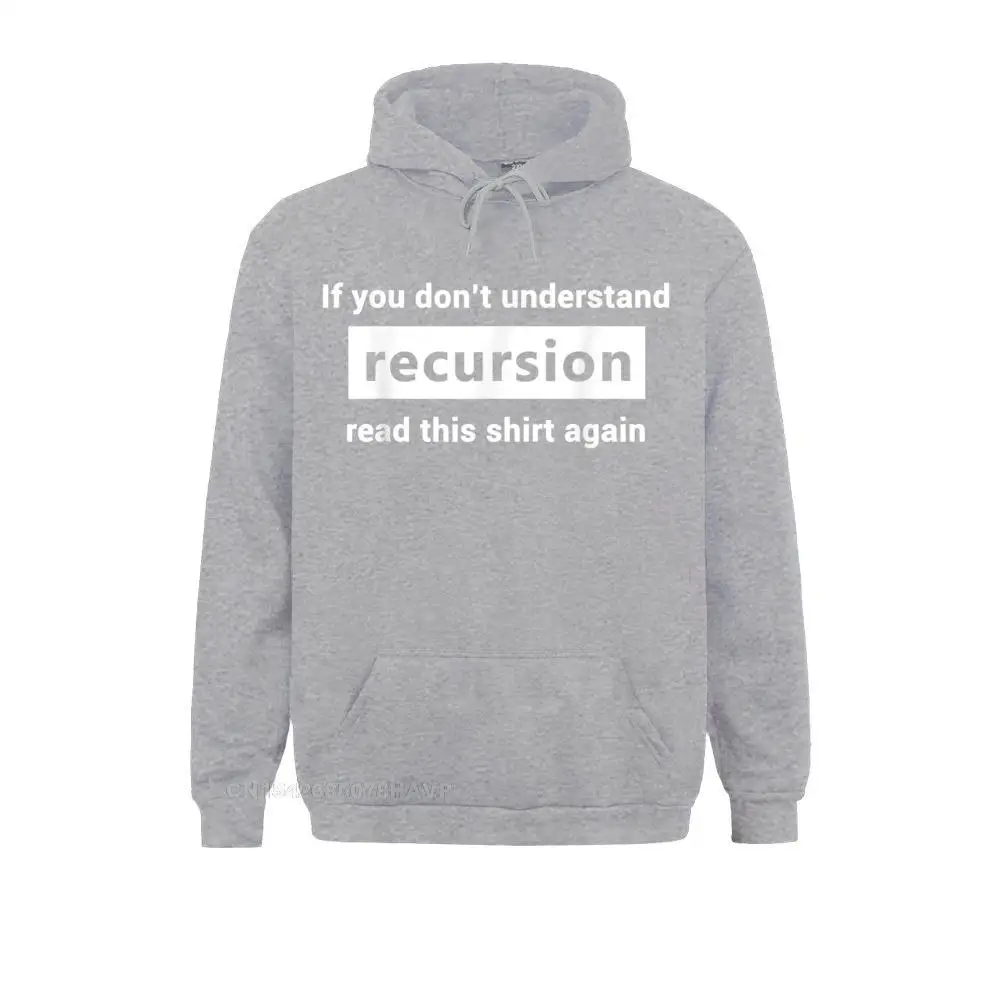 โปรแกรมเมอร์ Recursion ความละเอียดสูงการเขียนโปรแกรมสำหรับ Coders Hoodie ชายเสื้อสไตล์ Hoodies ยี่ห้อ Hoods แขนยาว