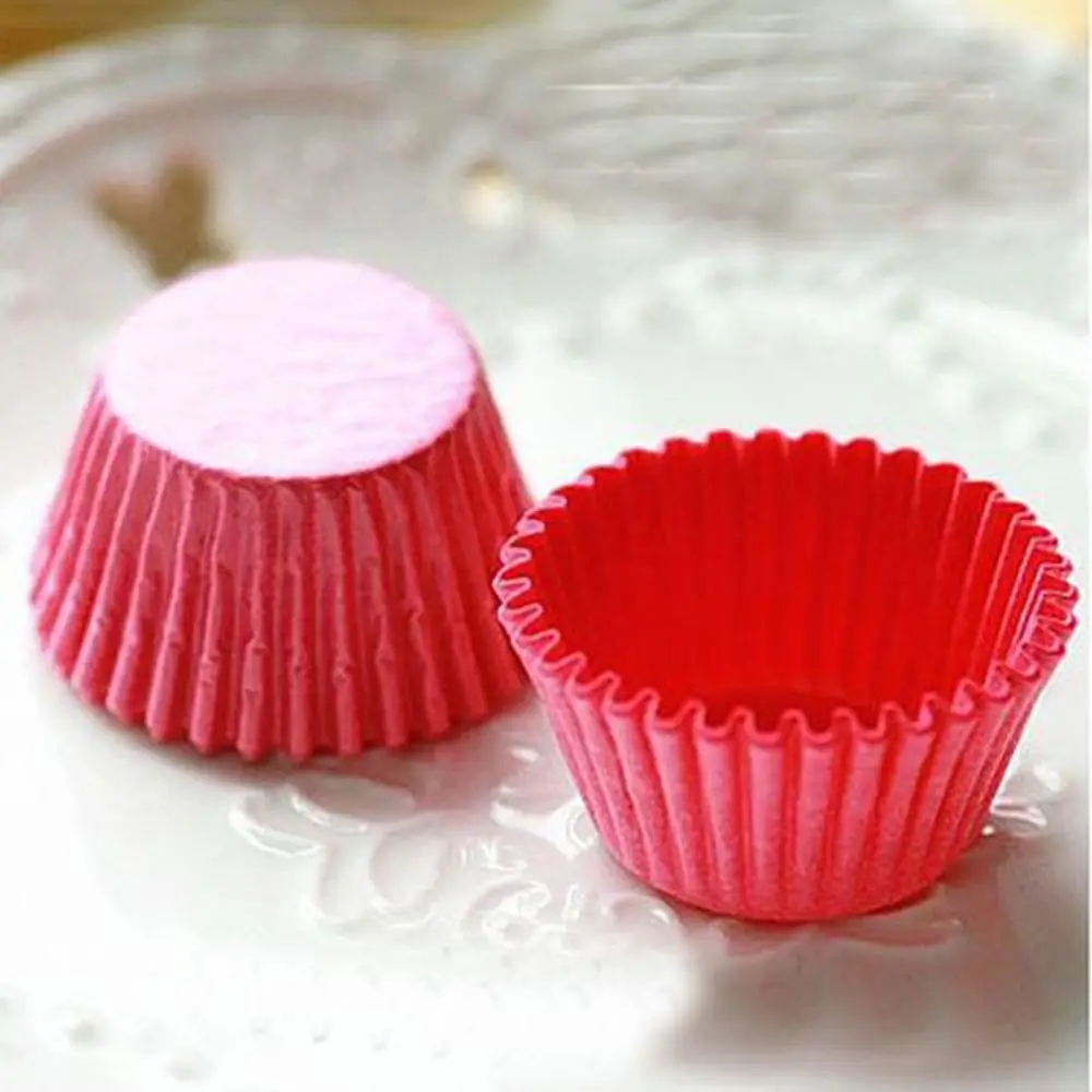 100/1000Pcs Mini Chocalate Paper Liners Cup Baking Muffin Cake Decorating Cupcake Cases Mold Solid Color Birthday Party Decor