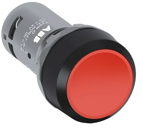 

CP2-10R-01 62000036 1SFA619101R1041 Compact Pushbutton - Maintained - Flush - Red - Non-illuminated - Black plastic - 1NC