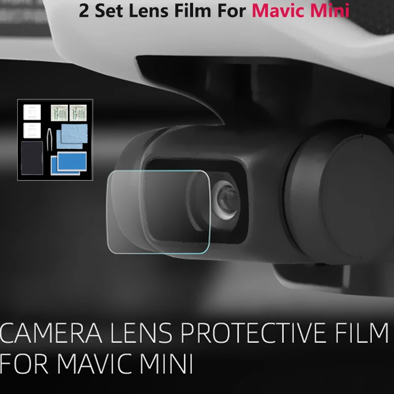 2 Set Camera Lens Protective Film HD Tempered Glass Film Lens Protector for DJI Mavic Mini 2 SE /DJI Mavic Mini Drone Accesories