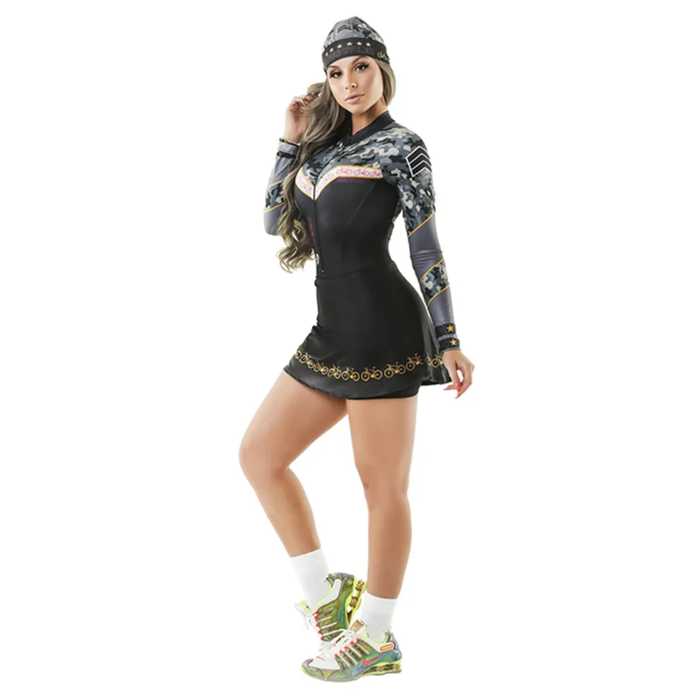 Woman Little Dress Triathlon Brazil Sport Vestidinho Cycling Skinsuit Summer Custom Bike Suit Ciclismo Cycling Clothing Jumpsuit