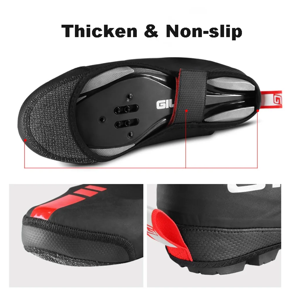 Waterproof Windproof Fleece Cycling Road bike Lock Shoes Covers Thermal Bicycle Overshoes Winter Road Bike Shoes Cover Protector