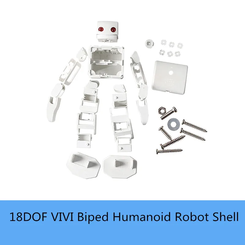 18DOF VIVI Biped Humanoid Robot Shell No Servo 3D Printed Robotic Model Education DIY Unassembled Free Screw,Manual