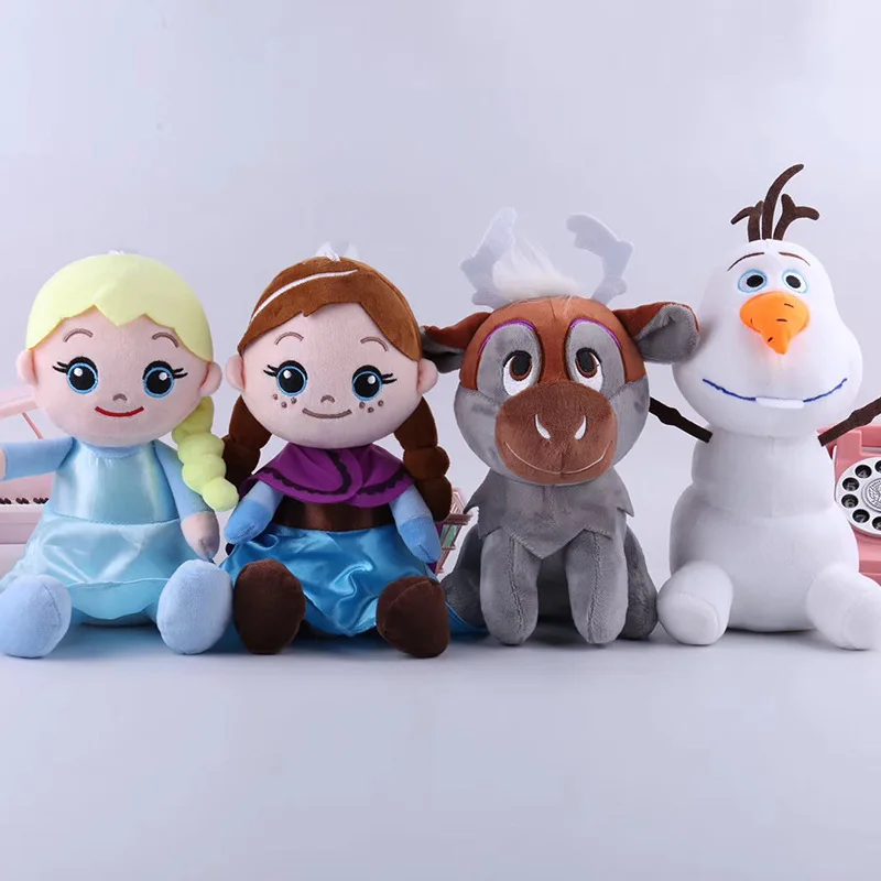 Frozen 20 cm anna elsa boneca de pelúcia brinquedos bonitos meninas brinquedos rainha princesa boneco de neve boneca menina presentes de aniversário