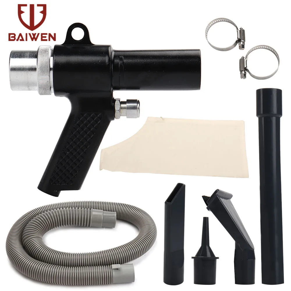 

Professional Air Duster Compressor Air Vacuum Dust Suction Blow Guns Pistol Type Air Wonder Guns Kit Pneumatic Cleaning Tool