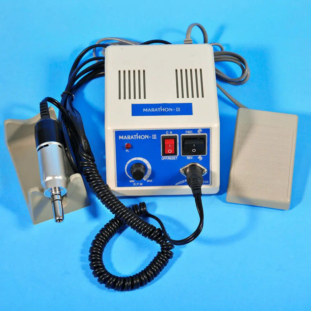 Dental Lab MARATHON -III MICROMOTOR Electric 35000 RPM Handpiece E-Type Motor