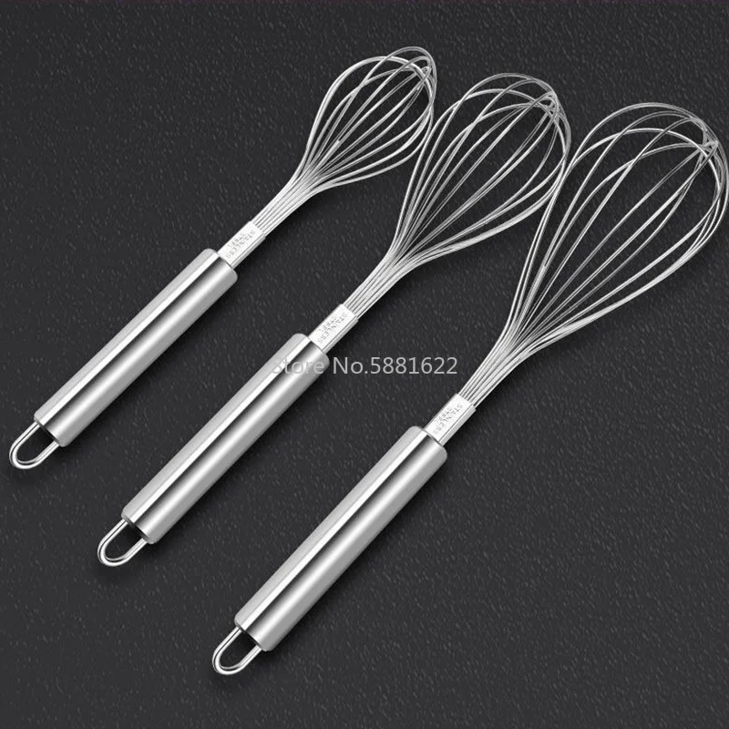 Handle Stainless Steel Hand Egg Stiring Beaters Kitchen Gadgets Egg Stirring Whisk Rotary Kitchen Accessories Multifunction