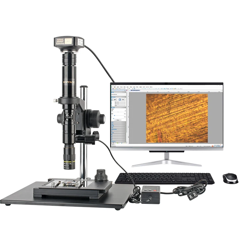 240-1500X 18 Megapixels 10X APO Metallographic Objective Coaxial Photoelectron Microscope Can Take Photos and Video Measurements