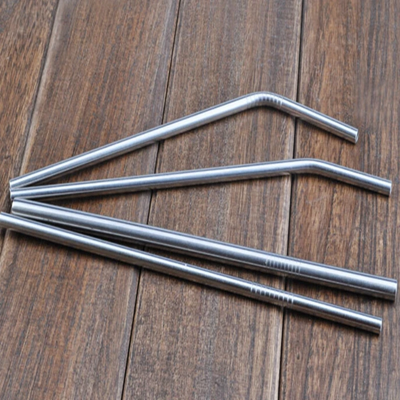 stainless steel straw straight and bent 8.5