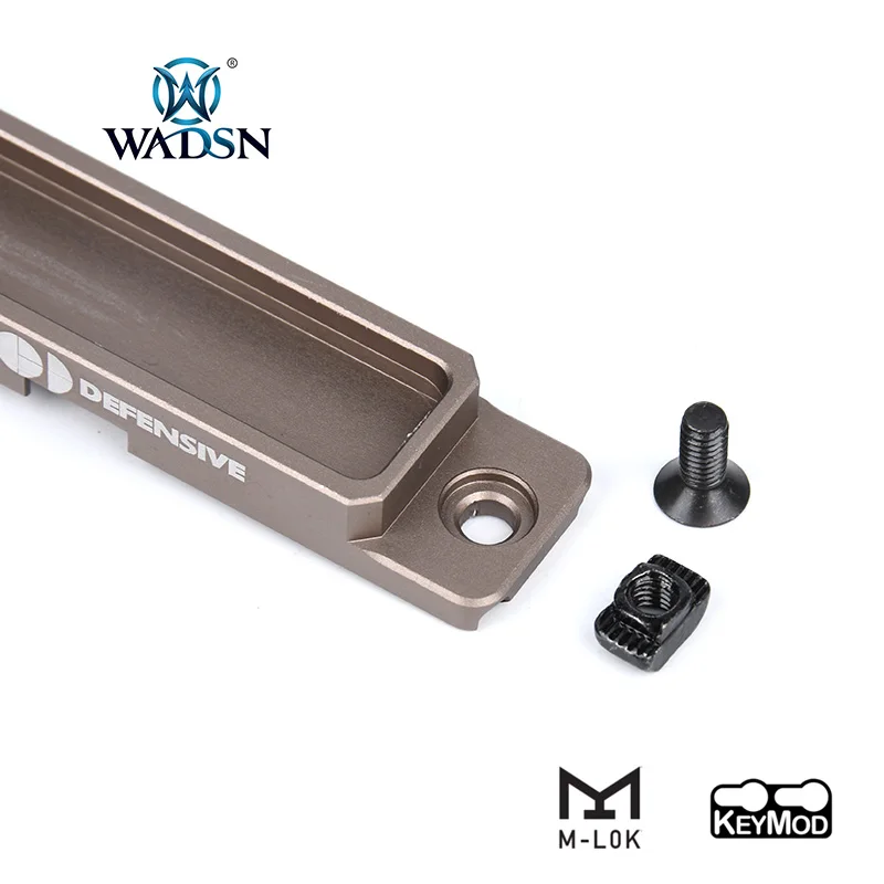 WADSN Keymod M-Lok CNC Bỏ Túi Bảng Nhôm Kèm Đèn Pin M300 M600 DBAL-A2 Săn Bắn Súng Trường Hướng Đạo Sáng Lực giá Đỡ