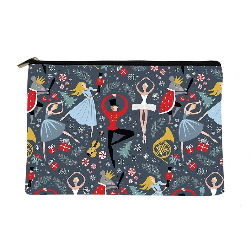 

Women Nutcracker Ballet Printed Make up bag Fashion Women Cosmetics Organizer Bag for Travel Colorful Storage Bag for Lady Bag