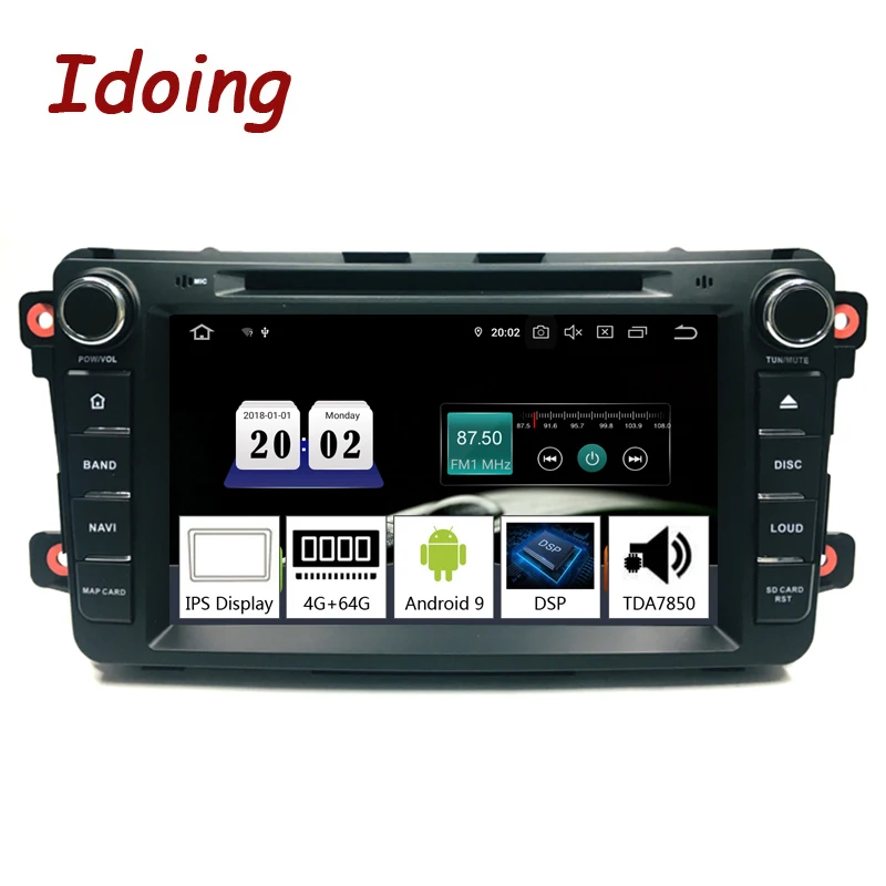 

Idoing 8"2Din Radio Android For Mazda CX9 2007-2015 Car Multimedia DVD Player GPS Navigation 4G+64G Intelligent System Head Unit