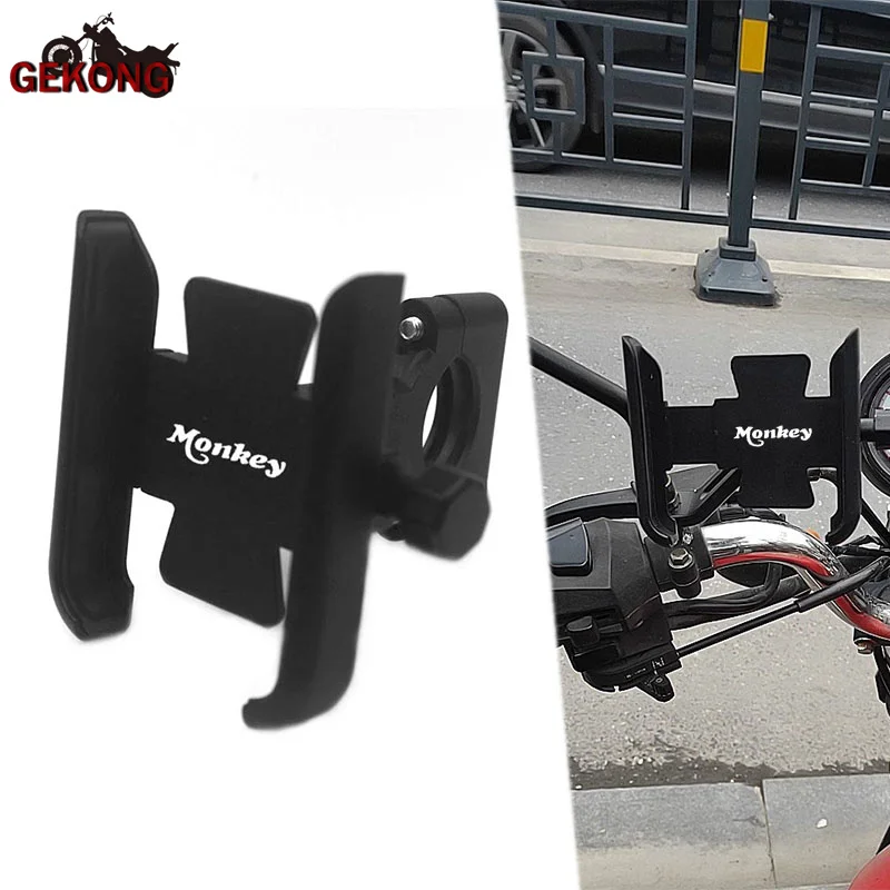 

For Honda Monkey Motorcycle CNC Aluminum Alloy Handle Bar Mobile Phone Bracket GPS Stand Holder