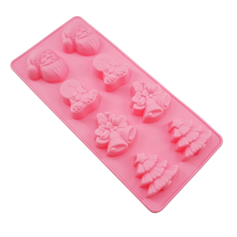 Christmas Theme Bell Christmas Tree Old Man DIY Soap Mold  Silicon Moulds Baking Silicone Cake Mold Baking Mold Epoxy Mold