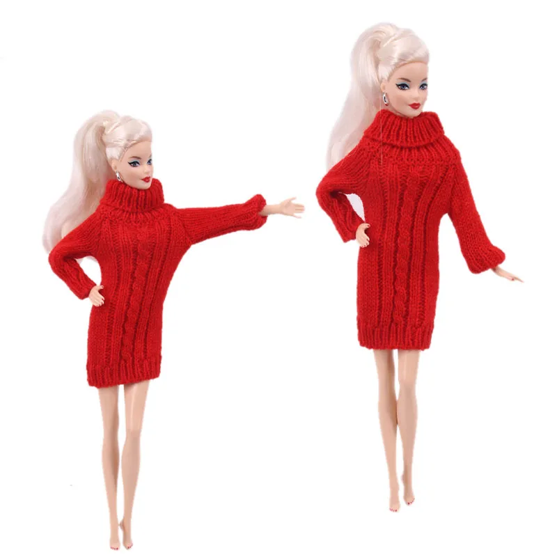 Long Sleeve Sweater Pure Cotton Handmade Doll Clothes For Barbies Doll Outfit Accessories Our Generation Festival Gift,Girls Toy