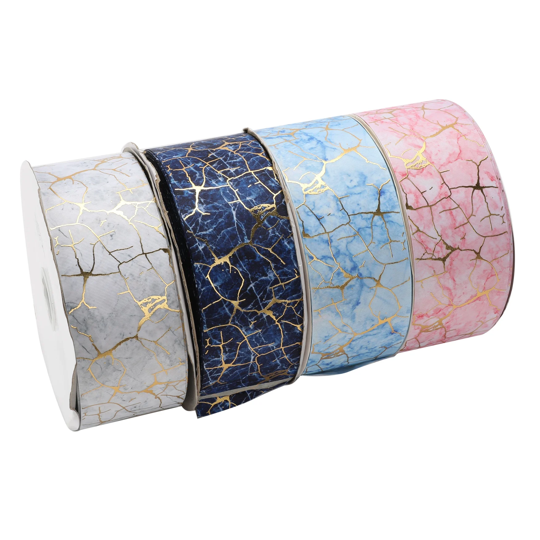 

HSDRibbon 75mm 3inch hsd-design custom marble hologram Pattern on Grosgrain Ribbon