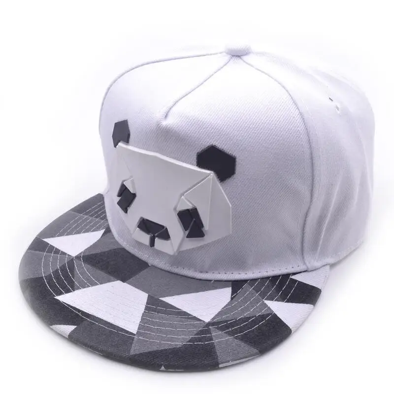 Men Women Rubber Stereo Cartoon Animal Panda SunShade Baseball Cap Summer Sports Sunscreen Hip Hop Adjustable Cotton Hats U11