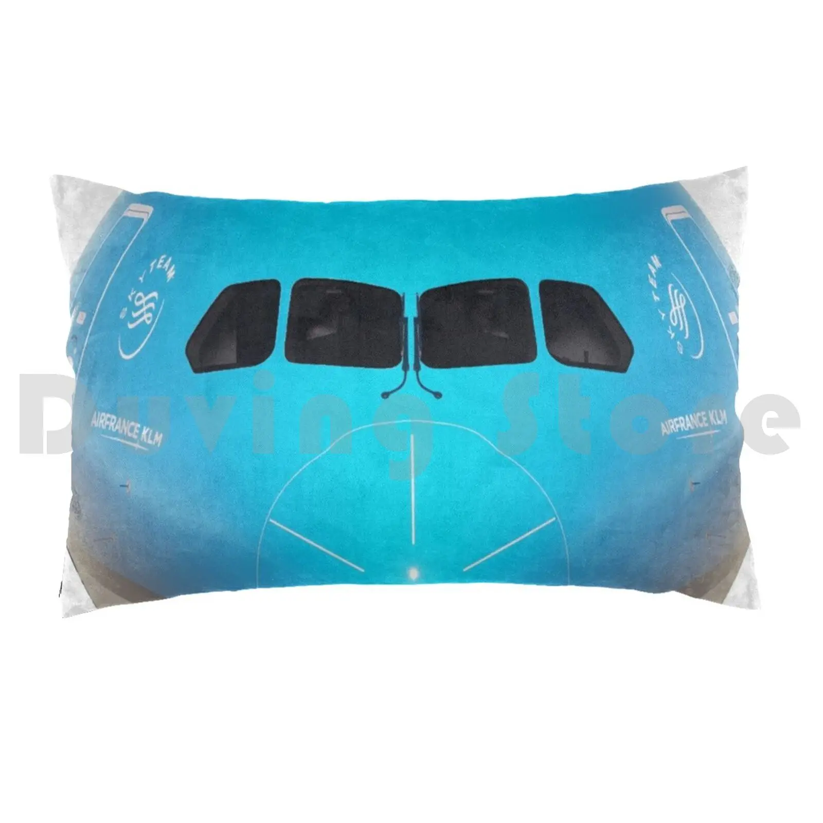 Klm-Boeing 787 Pillow Case DIY 50*70 Aviation Civil Aviation Boeing 787 Airbus Commercial Cool Dreamliner Airplane Jet