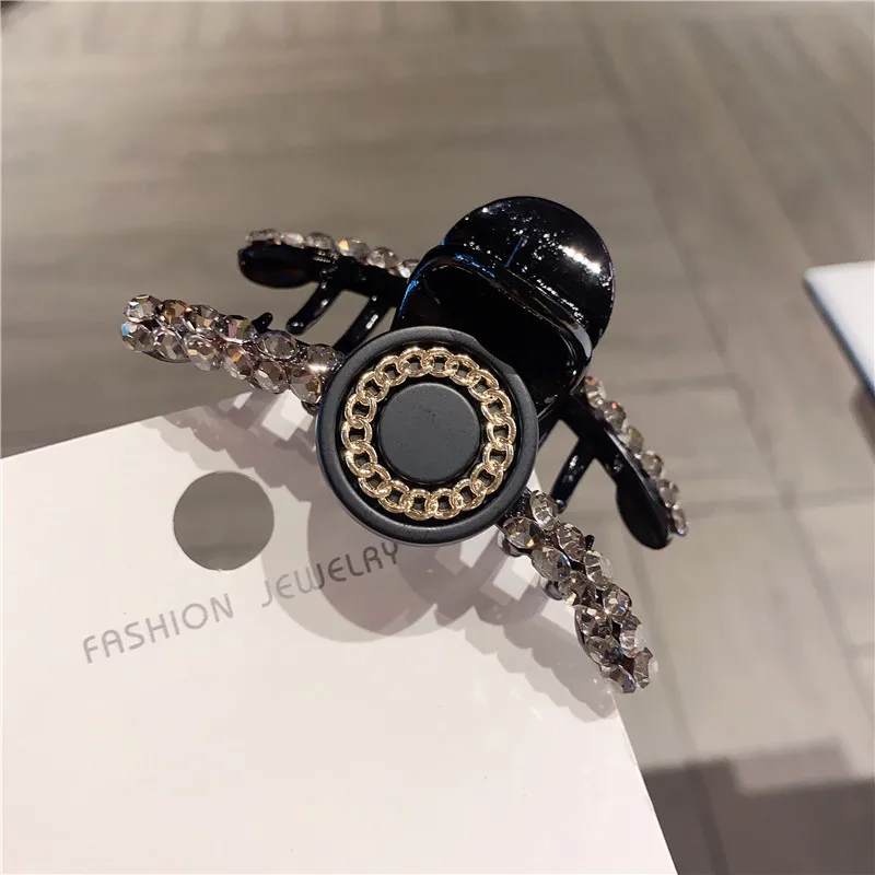 Fashion Girl Retro crystal Hair Claws Beam Hairpin Women Hair Accessories Beauty Hair Crab Clamp Headwear small Hair Clip