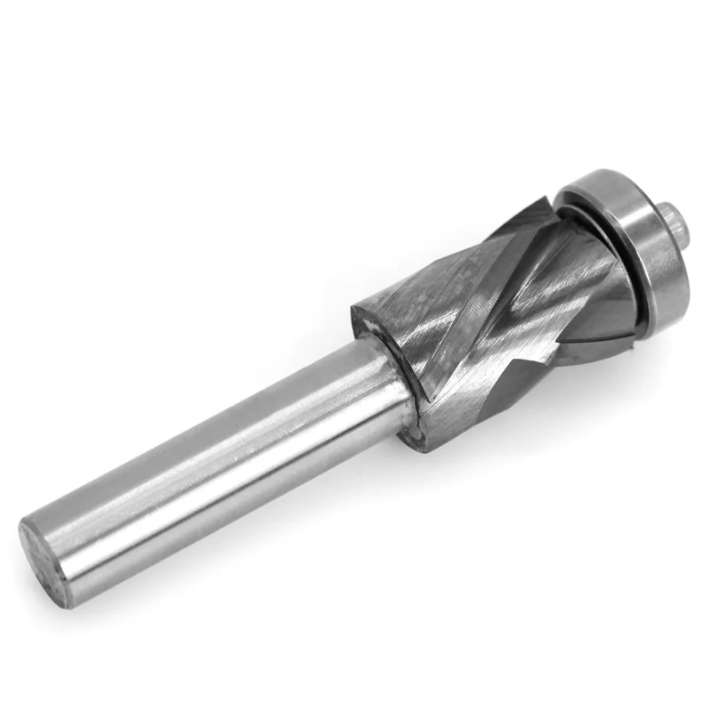 1/2" Shank Bearing Ultra-Perfomance Compression Flush Trim Solid Carbide CNC Router Bit End Mill Milling Cutters for Wood Tools