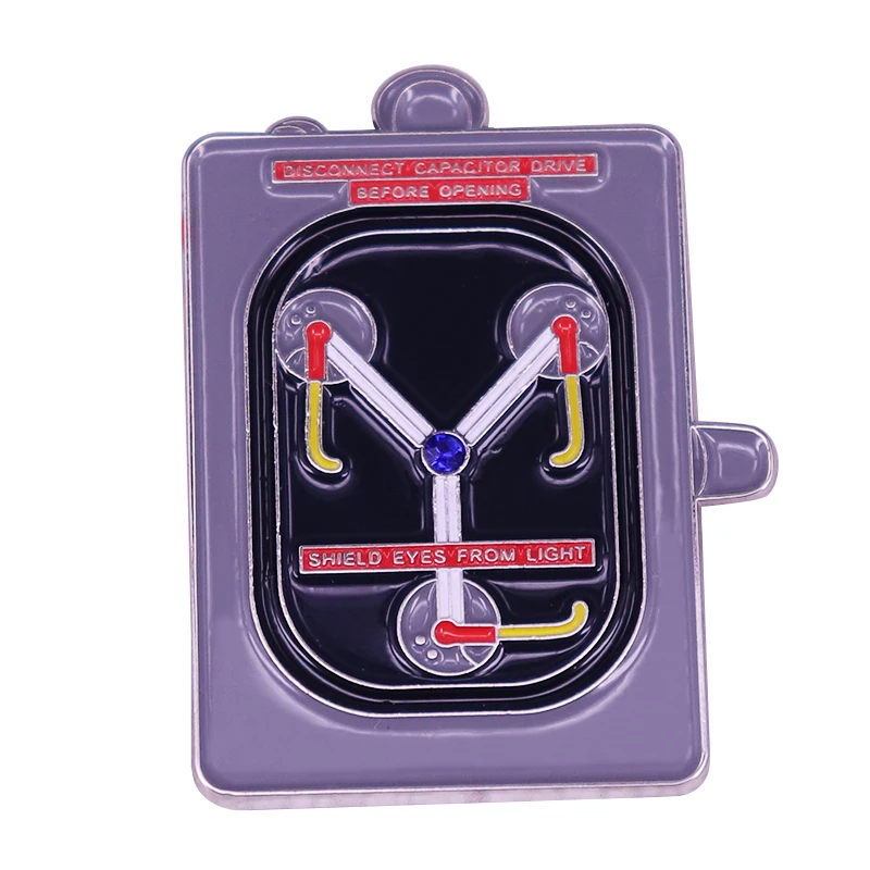 Flux Capacitor badge Back to the Future Geek Lapel Pin 