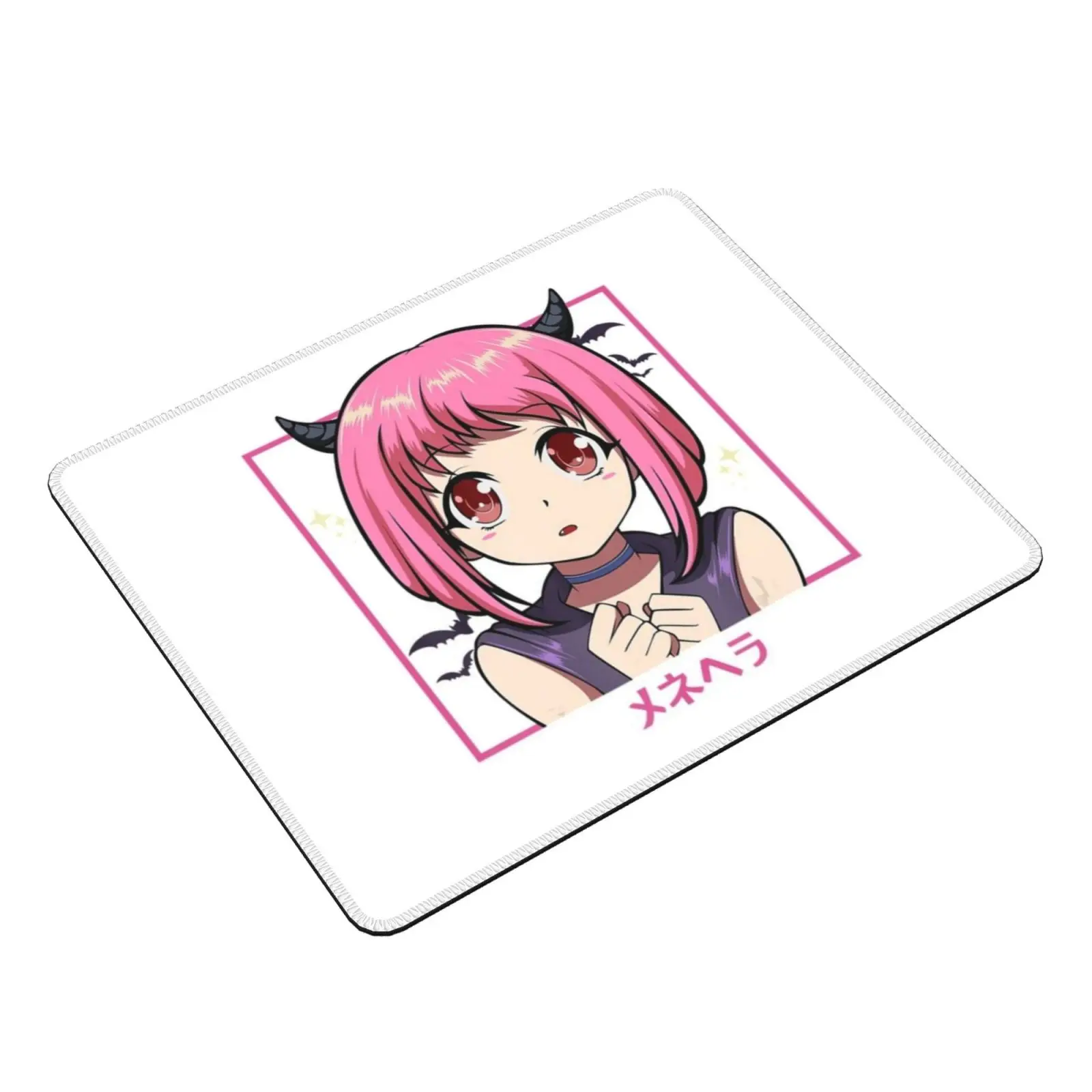 Japanese Anime Girl Punk Evil-Pastel Menhera Kawaii Mouse Pad DIY Print Anime Manga Unicorn Anime Girl