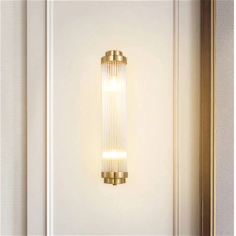 Imagem -02 - Cristal Led Criativo Wall Sconce Quarto Nórdico Luz de Vidro Transparente Luminária de Luxo Montagem de Escada