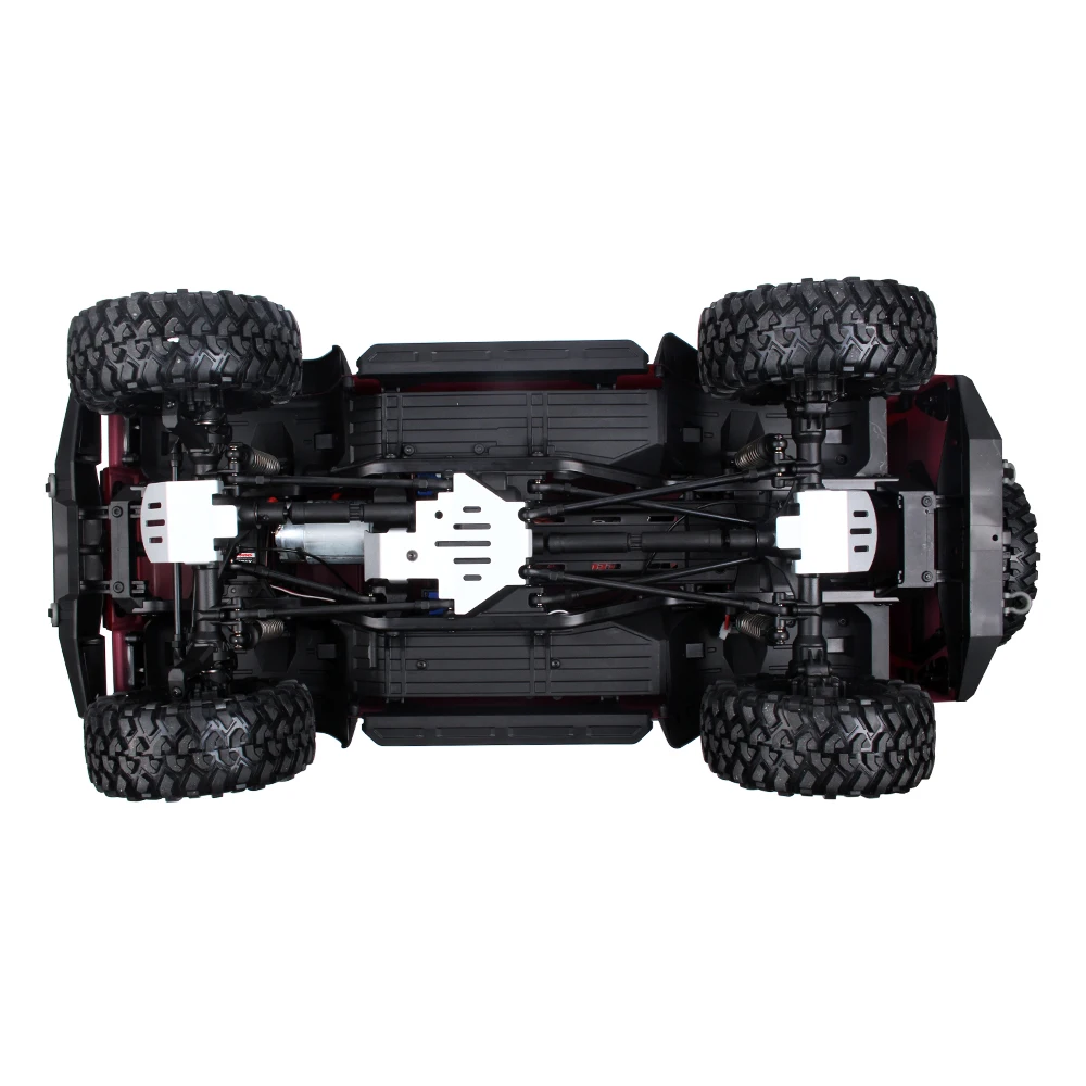 INJORA Aluminum Alloy Chassis Armor Axle Protector Skid Plate for 1/10 RC Crawler TRX4 Upgrade