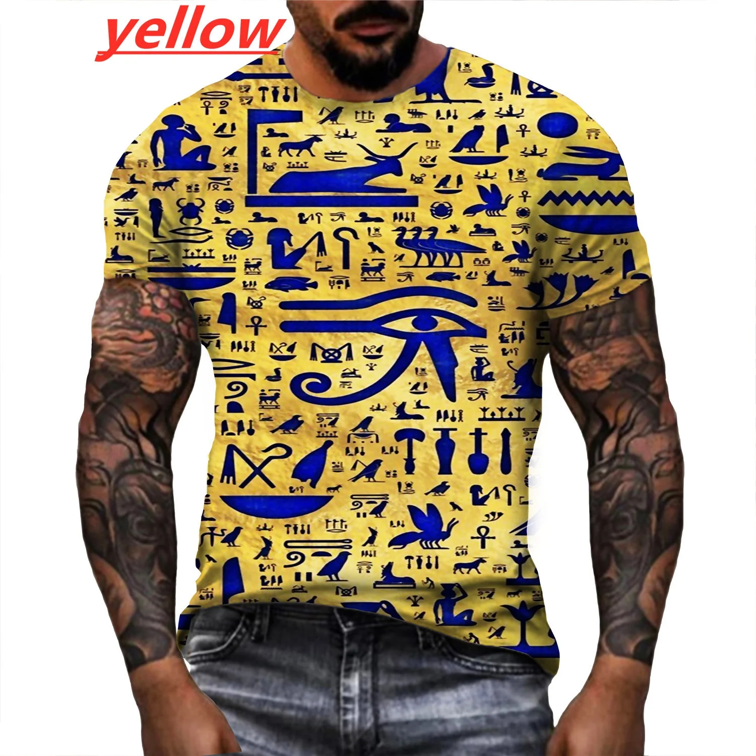 Fashion Ancient Egyptian T Shirt God Egypt Pharaoh Anubis Symbol 3d Printed T-Shirts Funny Harajuku Culture Short Sleeve Tops