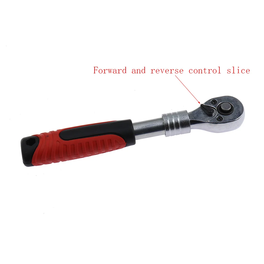 Imagem -04 - Telescópica Chave Ratchet Aço Chrome Extensão Socket Handle Automobile Repair Tool 8