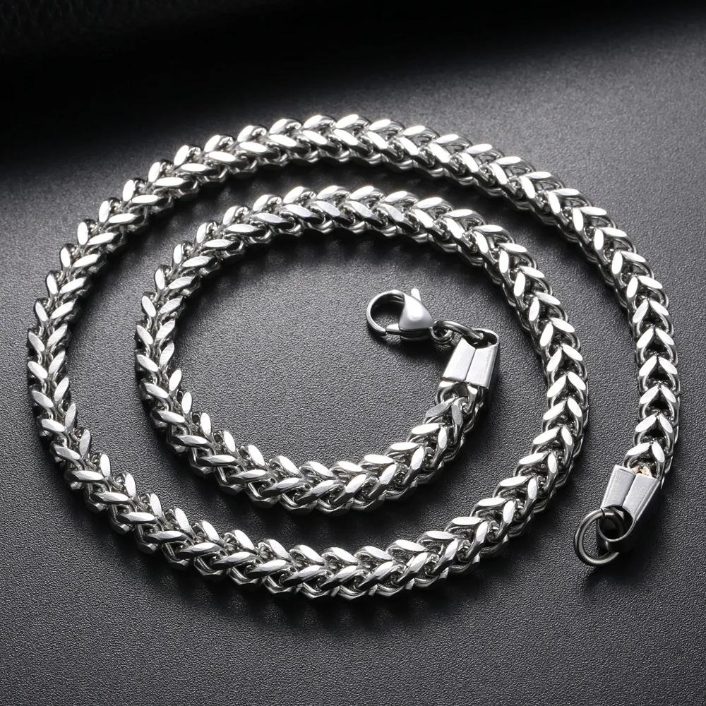 2.5/3/4/6/8MM Link Necklace 304 Stainless SteelMen Colar Masculino Cuba Male Long Curb Double Chain Necklaces