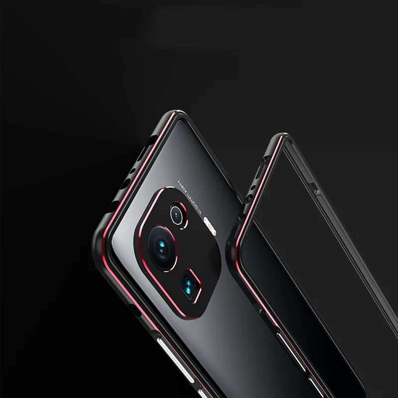 For Xiaomi Mi 11 Pro Aluminum metal bumper Frame Slim Cover phone case+ carmera Protector