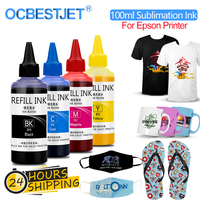 400ML Refill Sublimation Ink For Epson S22 WF4630 WF4640 WF5110 Printers Heat Transfer Ink Heat Press Sublimation Ink For Epson
