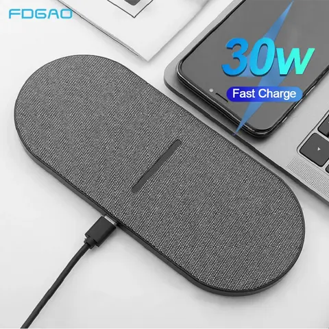 2 in 1 30W Wireless Charging Pad FDGAO